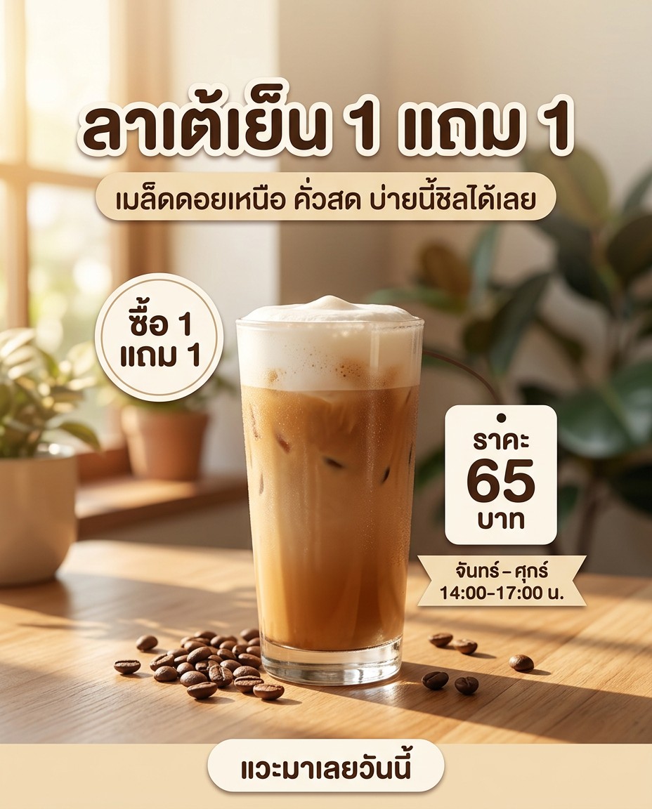 ตัวอย่างโพสต์สายคาเฟ่ / เครื่องดื่ม